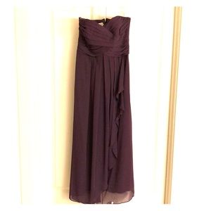 Strapless bridesmaid dress